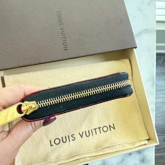 Louis Vuitton Monogram Multicolor Zippy Coin Purse Black Pink Full Set EUC - Picture 7 of 13